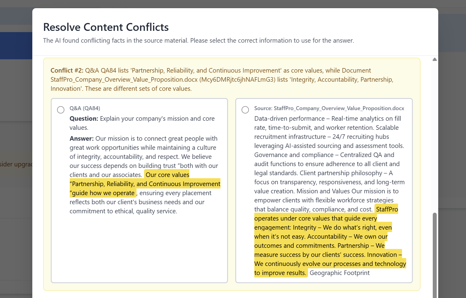 Conflict Detection & Audit Logs